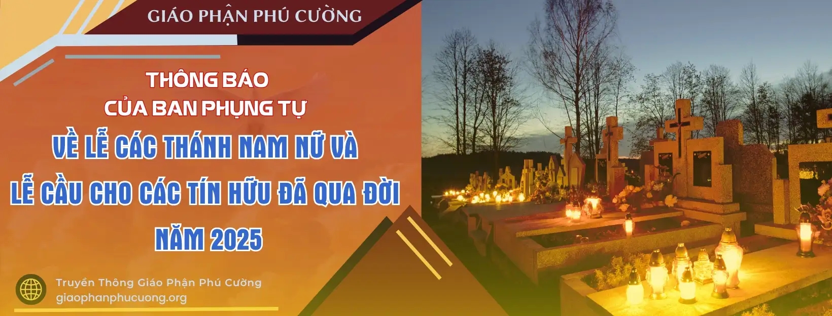 Thông báo của Ban Phụng Tự | Về Lễ Các Thánh Nam Nữ Và Lễ Cầu Cho Các Tín Hữu Đã Qua Đời Năm 2025