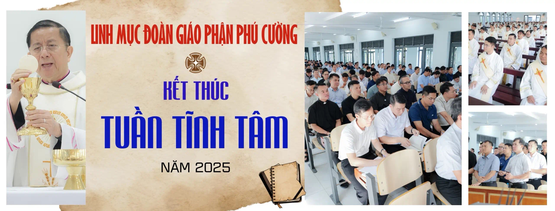 Linh mục đoàn Giáo phận Phú Cường kết thúc Tuần tĩnh tâm năm 2025