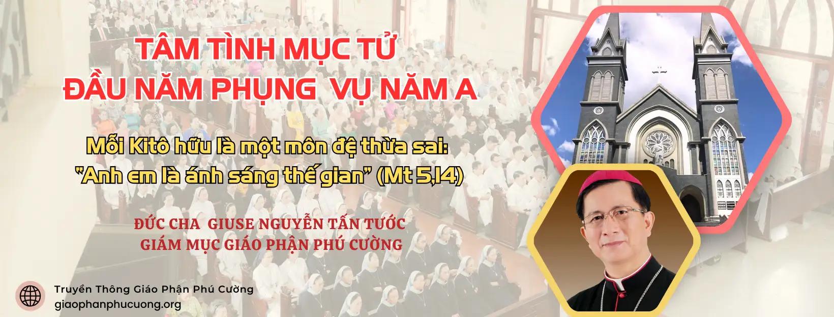 TÂM TÌNH MỤC TỬ ĐẦU NĂM PHỤNG VỤ NĂM A - Mỗi Kitô hữu là một môn đệ thừa sai: “Anh em là ánh sáng thế gian” (Mt 5,14)