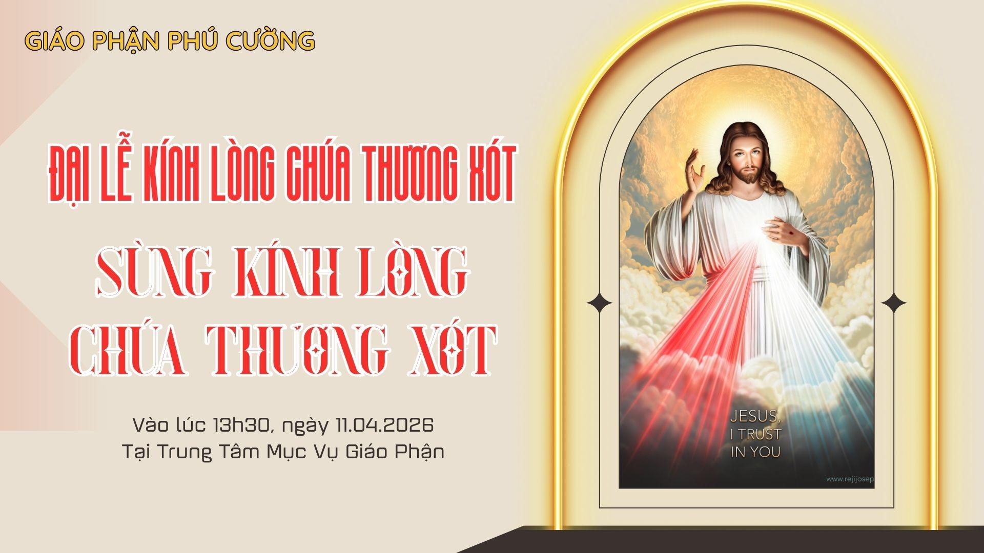 13h30 | TRỰC TIẾP | ĐẠI LỄ KÍNH LÒNG CHÚA THƯƠNG XÓT | 11/04/2026